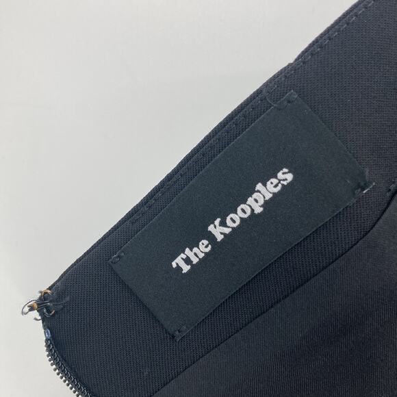 The Kooples Women's  Black Wool Pencil Skirt Knee Length Size 0 EU 32 - Picture 2 of 14